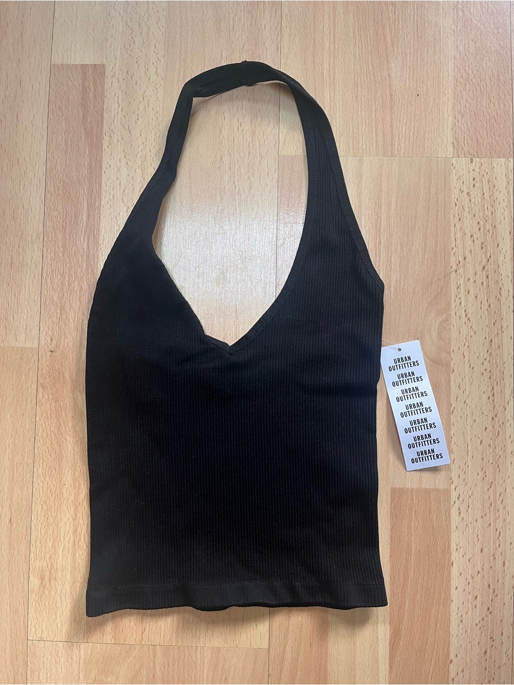 Out from Under Seamless Black Ribbed ‘Jackie’ Halter